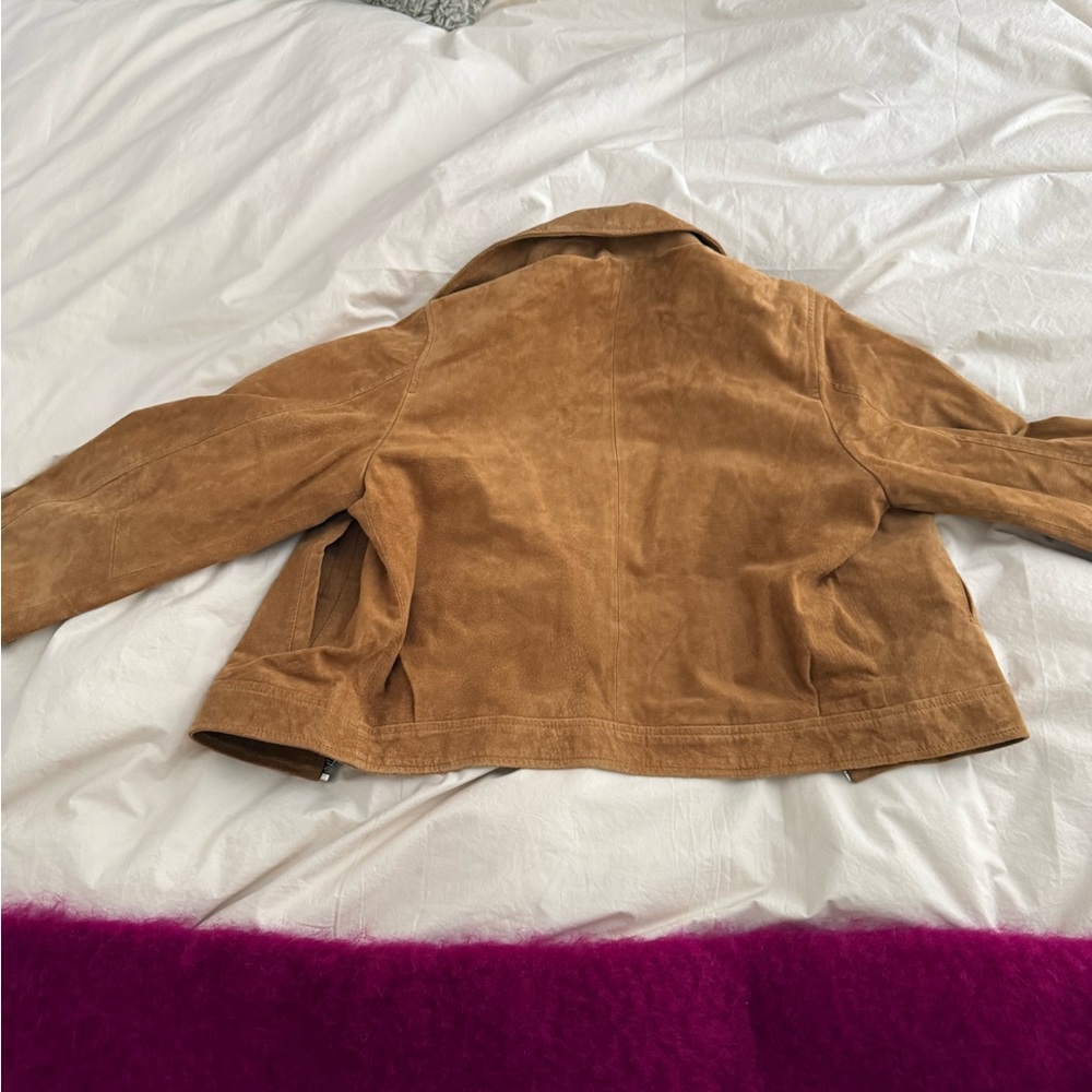 ZARA Ladies Suede Zip Jacket - Picture 8 of 13